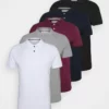Pier One Uomo 5 PACK - Polo - Black/white/bordeaux/navy/gray Marl -Offerta Economica Pier One e7f3b5380f9d45399476922a034db884