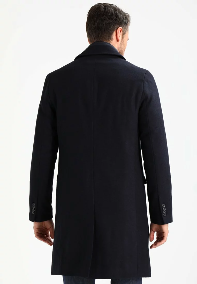 Pier One Uomo Cappotto Classico - Navy 5 Pier One Uomo Cappotto Classico - Navy - immagine 3