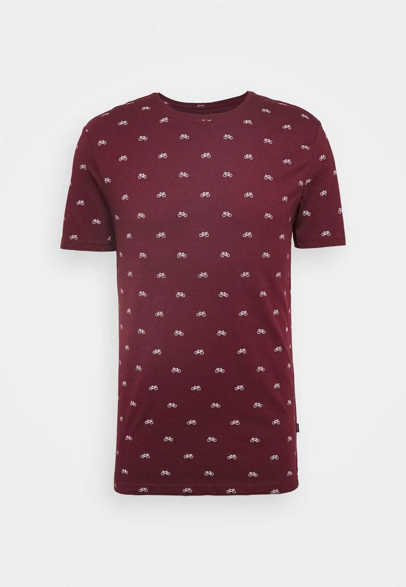 Pier One Uomo T-shirt Con Stampa - Bordeaux 6 Pier One Uomo T-shirt Con Stampa - Bordeaux - immagine 4