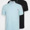 Pier One Uomo 2 PACK - Polo - Light Blue/black -Offerta Economica Pier One f764a289a7a348d2a5d1286b8919369d