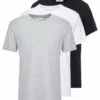 Pier One Uomo 3 PACK - T-shirt Basic - White/black/light Grey -Offerta Economica Pier One f785e71fb58e4e639608a247ef343f6c
