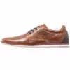 Pier One Uomo LEATHER - Stringate Sportive - Cognac