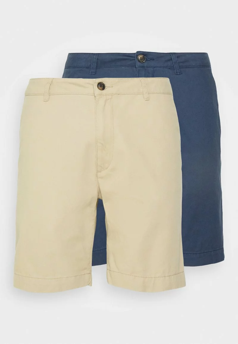 Pier One Uomo 2 PACK - Shorts - Dark Blue/tan 12 Pier One Uomo 2 PACK - Shorts - Dark Blue/tan - immagine 10