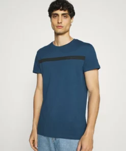 Pier One Uomo T-shirt Con Stampa - Blue