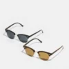 Pier One Uomo 2 PACK - Occhiali Da Sole - Brown/black